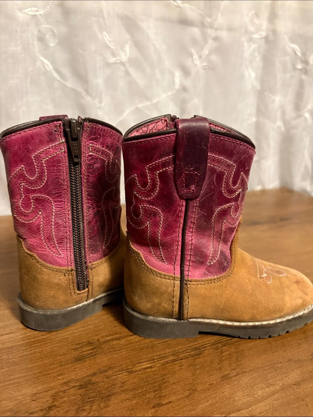 SHYANNE TODDLER GIRLS' LIL LAINIE WESTERN BOOTS - ROUND TOE